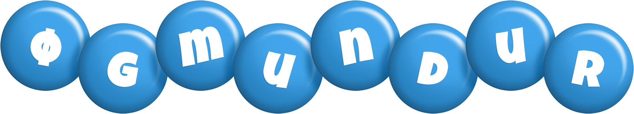 Øgmundur candy-blue logo