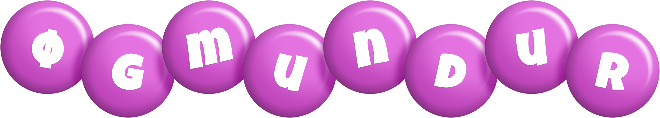 Øgmundur candy-purple logo