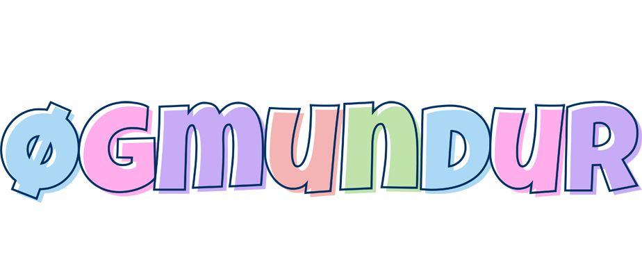 Øgmundur pastel logo