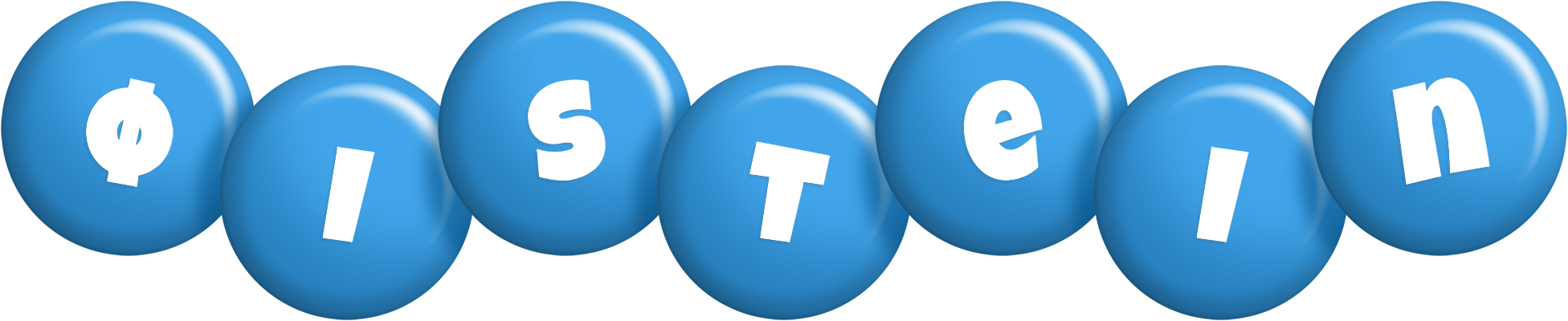 Øistein candy-blue logo