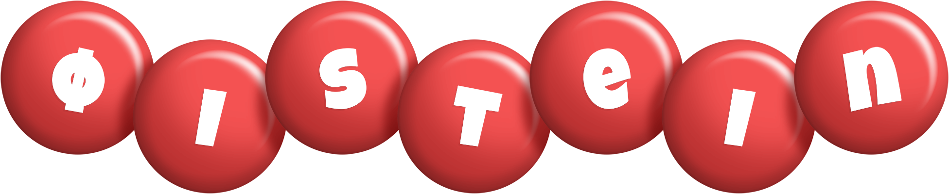 Øistein candy-red logo