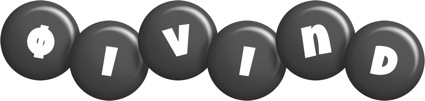 Øivind candy-black logo