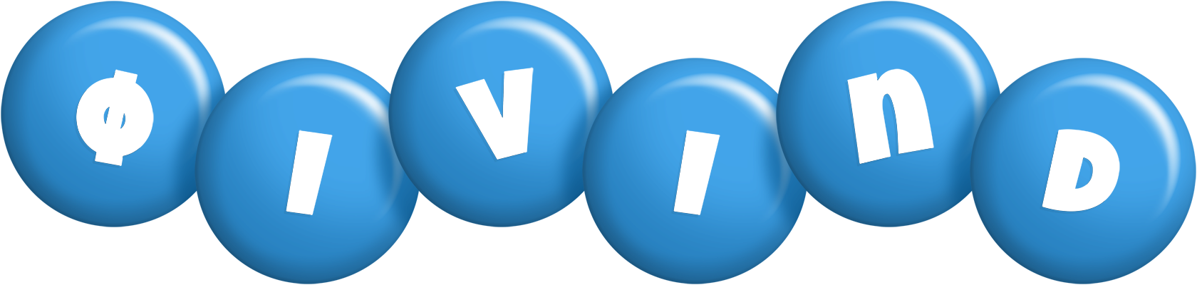 Øivind candy-blue logo