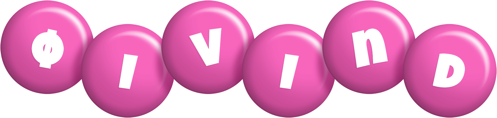 Øivind candy-pink logo