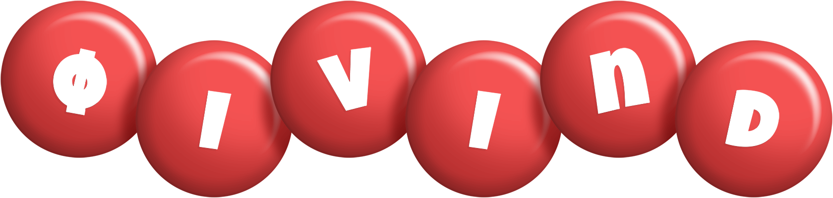 Øivind candy-red logo