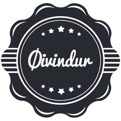 Øivindur badge logo