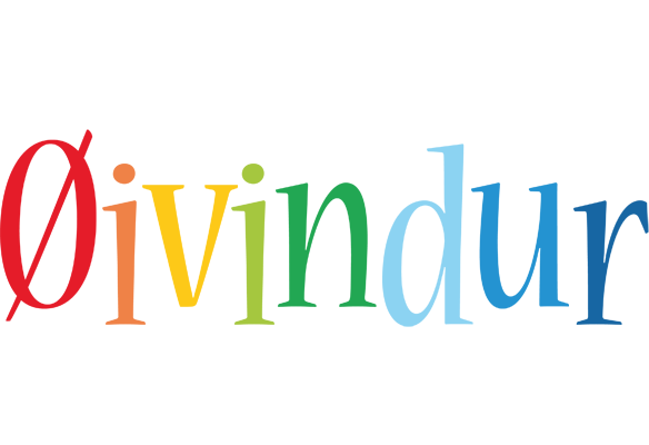 Øivindur birthday logo