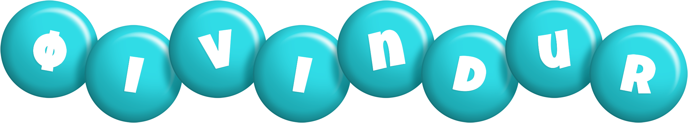 Øivindur candy-azur logo