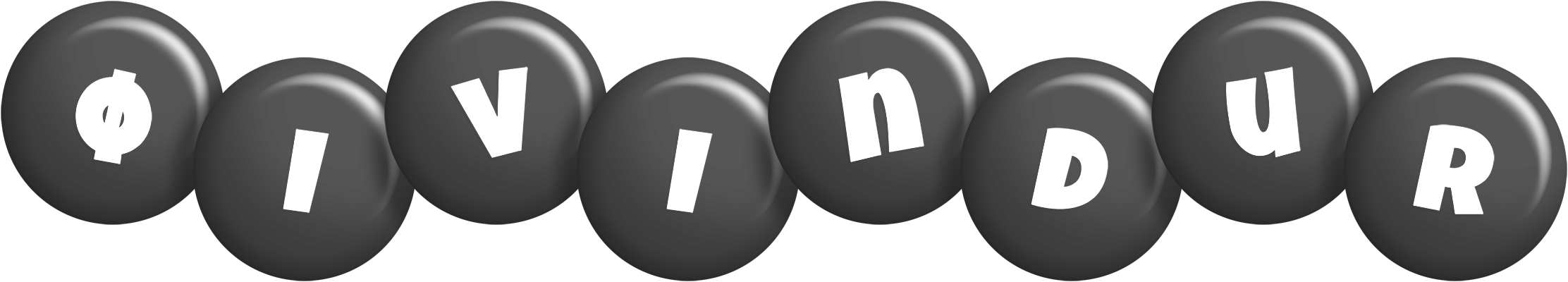Øivindur candy-black logo