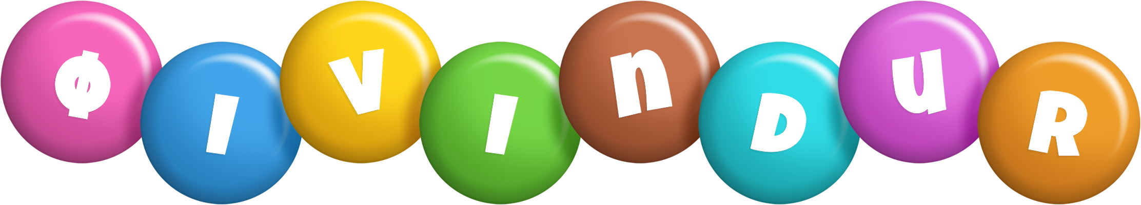 Øivindur candy logo
