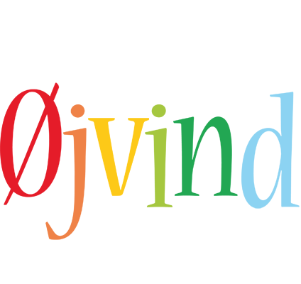 Øjvind birthday logo