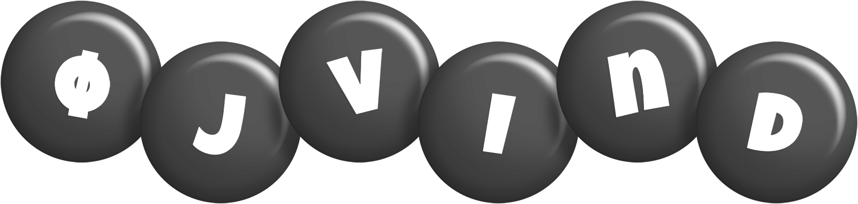 Øjvind candy-black logo