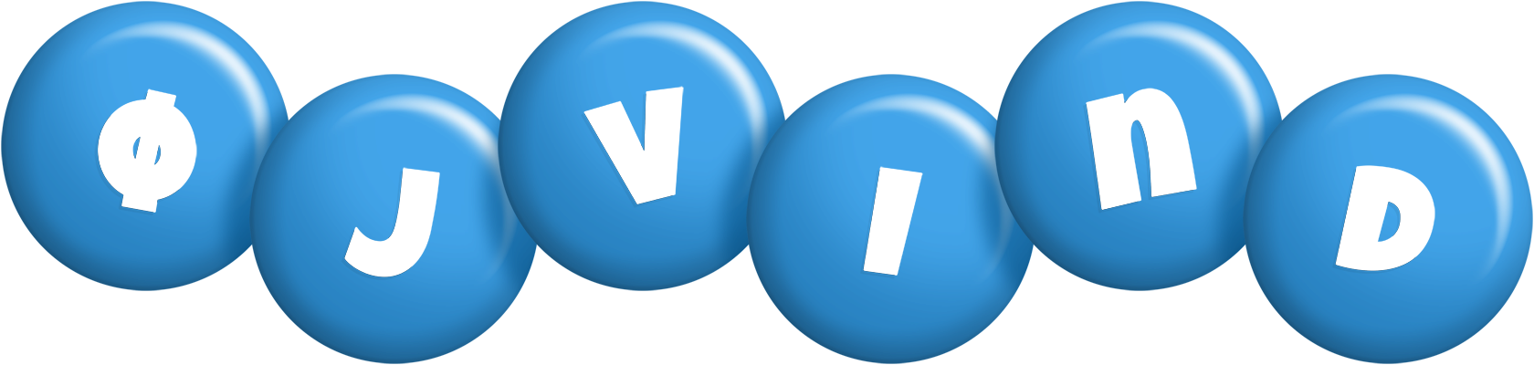 Øjvind candy-blue logo