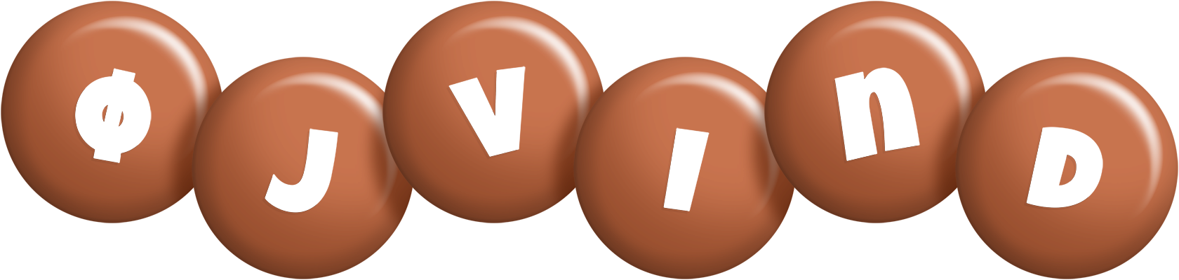 Øjvind candy-brown logo