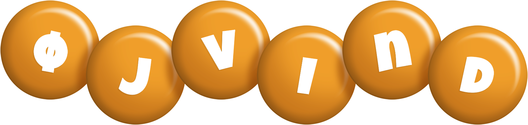 Øjvind candy-orange logo