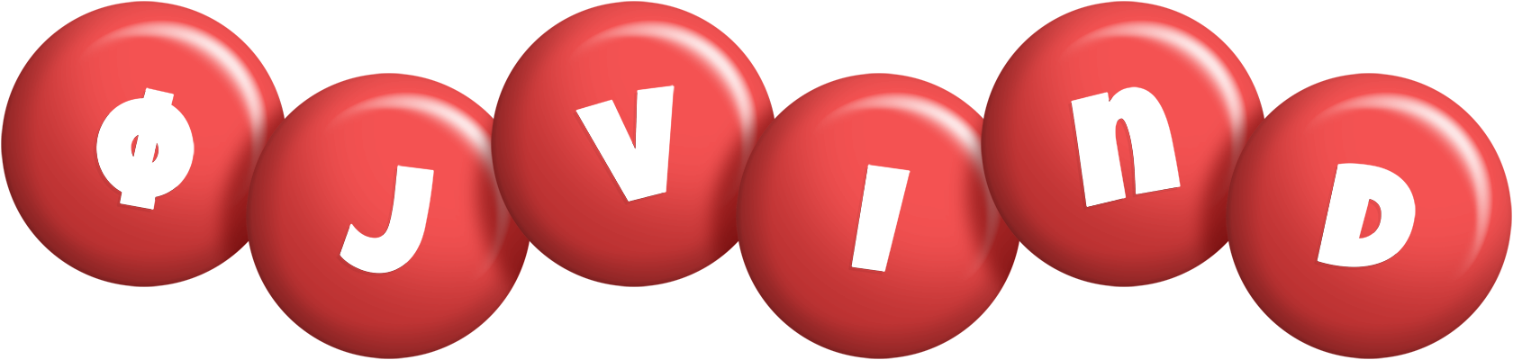 Øjvind candy-red logo