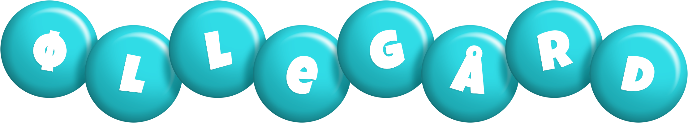 Øllegård candy-azur logo