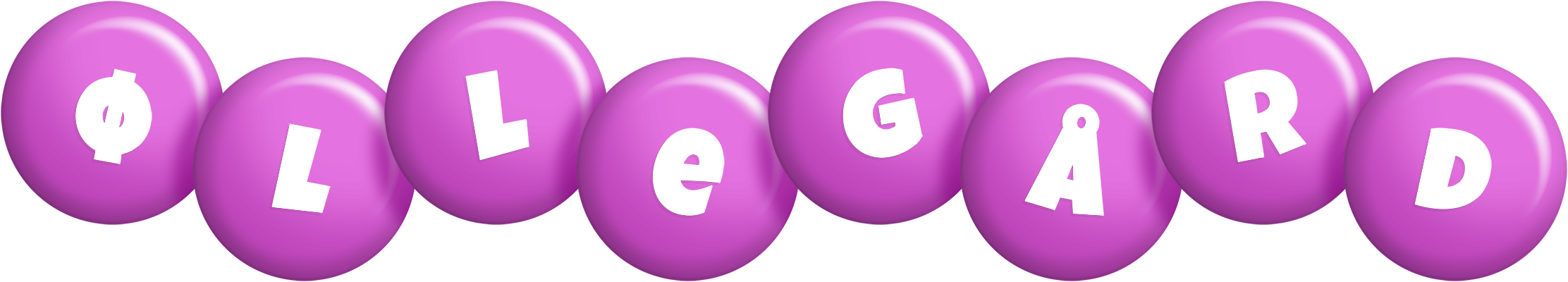 Øllegård candy-purple logo