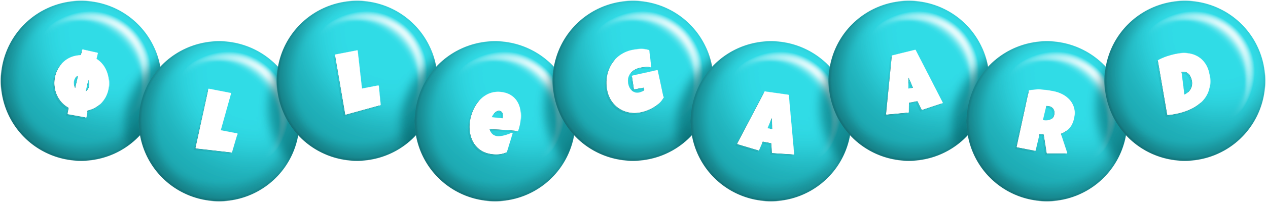 Øllegaard candy-azur logo