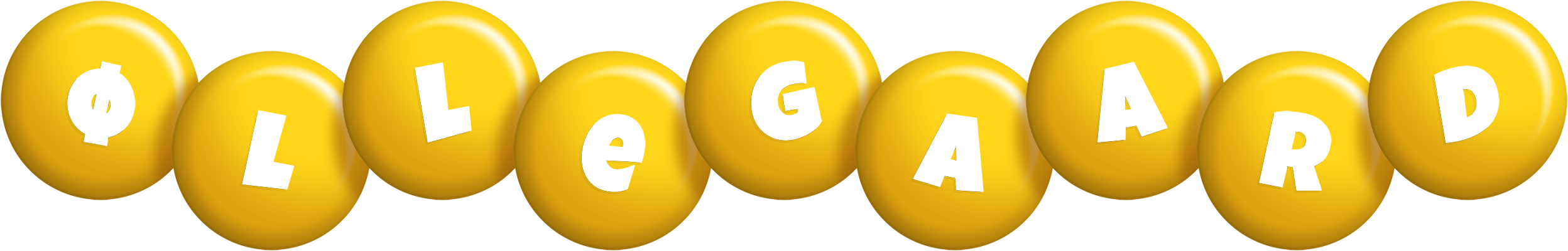 Øllegaard candy-yellow logo