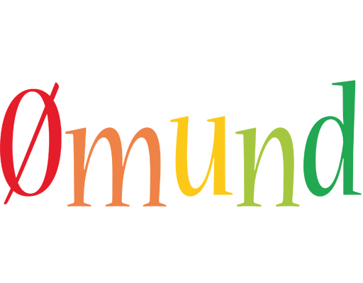 Ømund birthday logo