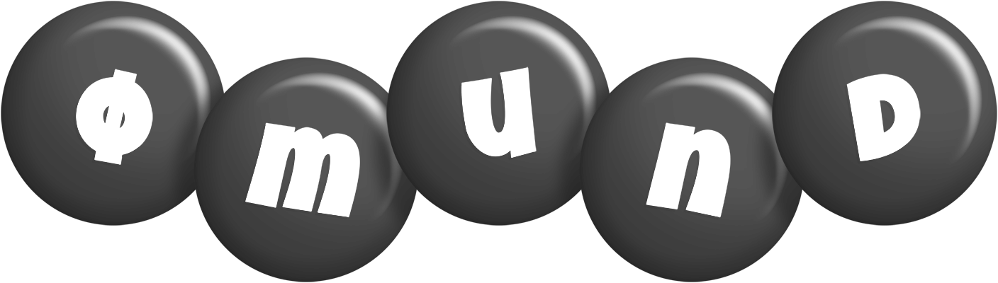 Ømund candy-black logo