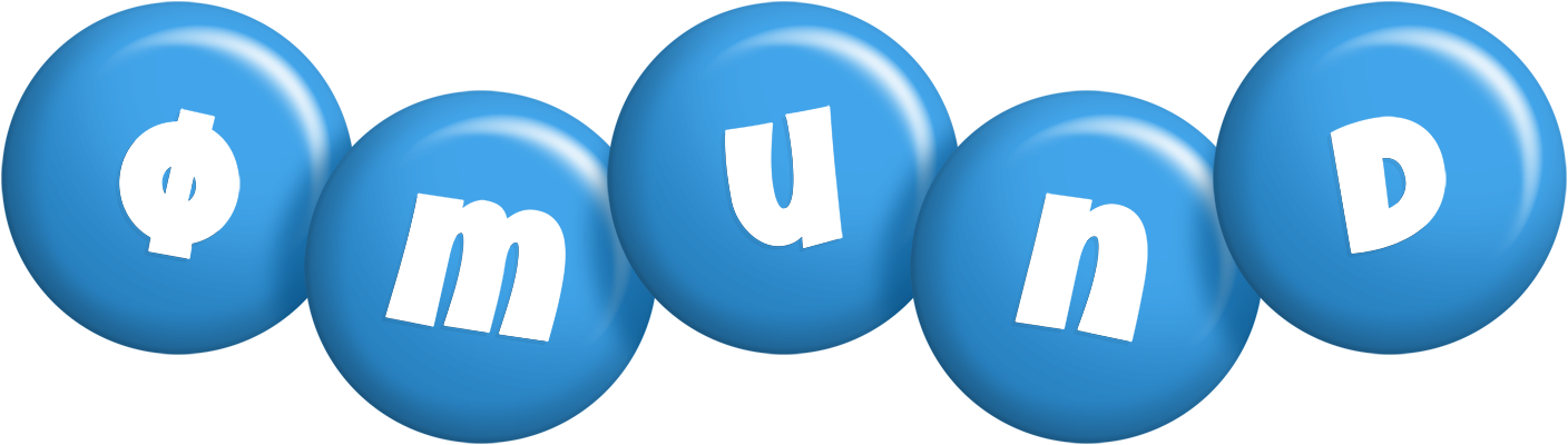Ømund candy-blue logo