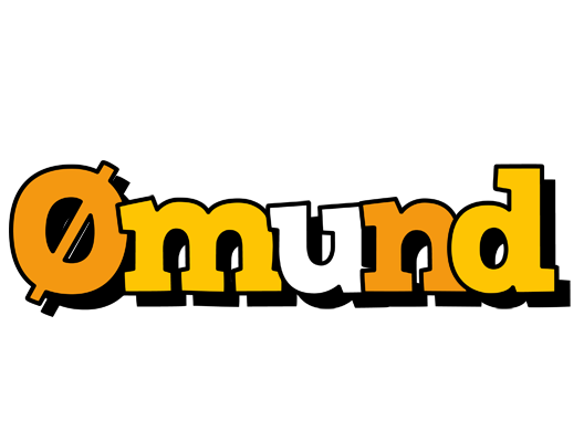 Ømund cartoon logo