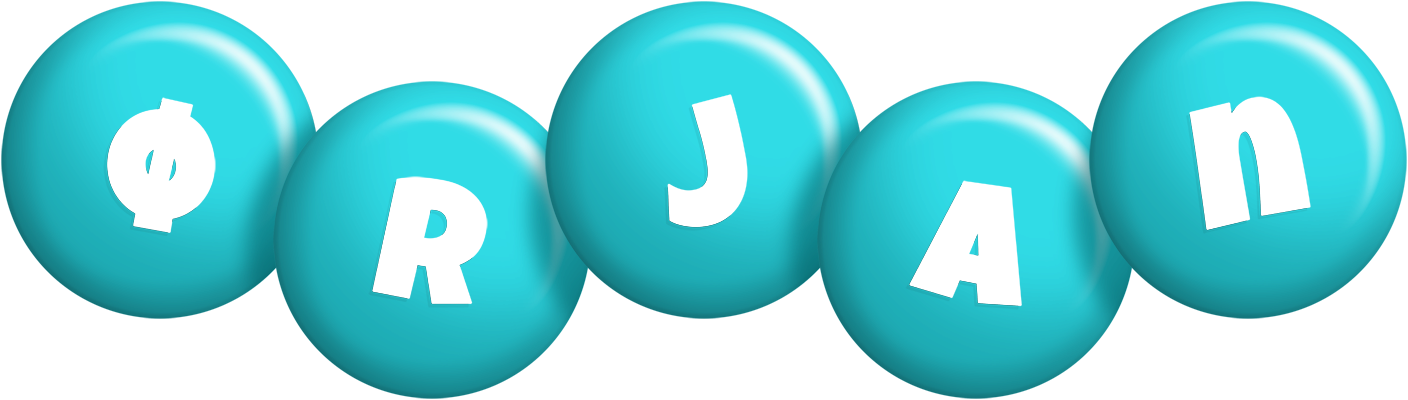 Ørjan candy-azur logo
