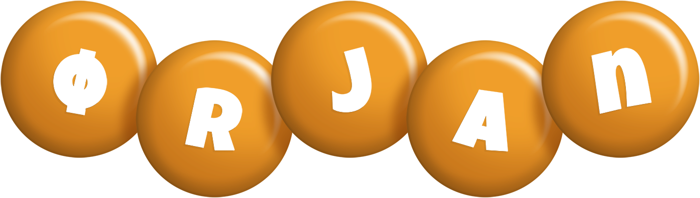 Ørjan candy-orange logo