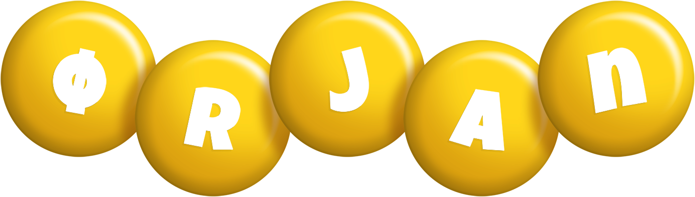 Ørjan candy-yellow logo