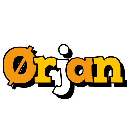 Ørjan cartoon logo
