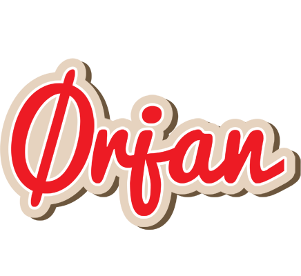 Ørjan chocolate logo