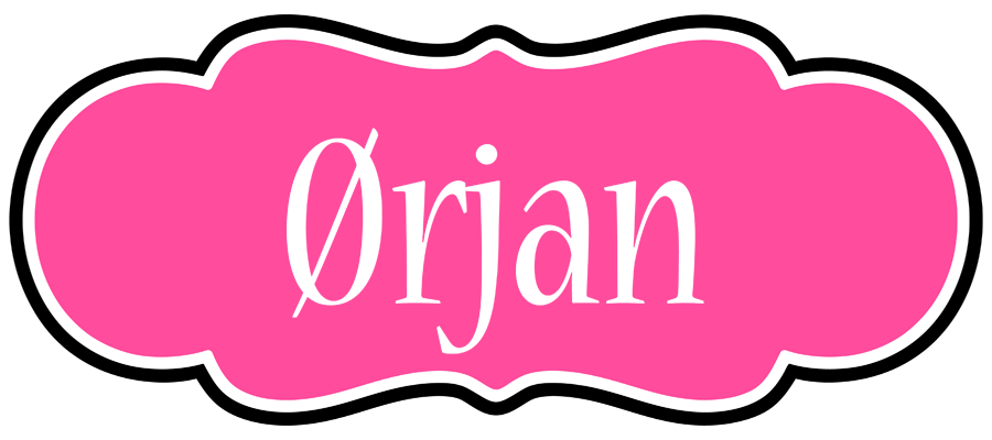 Ørjan invitation logo