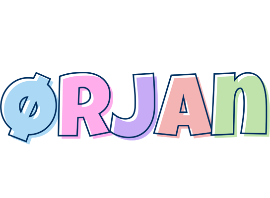 Ørjan pastel logo