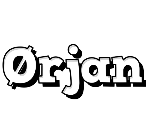 Ørjan snowing logo