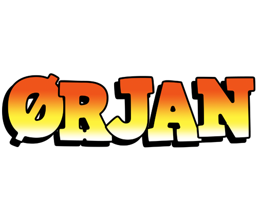 Ørjan sunset logo
