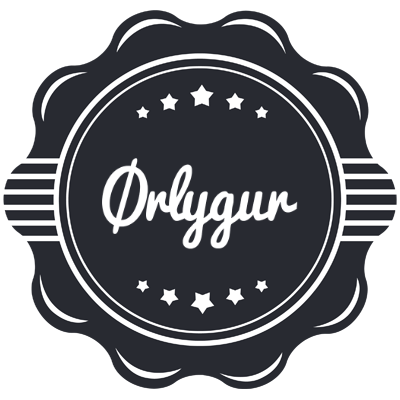 Ørlygur badge logo