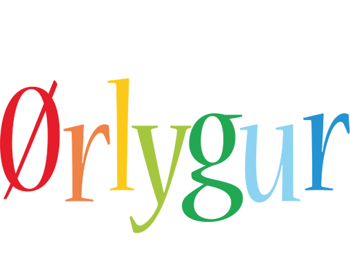 Ørlygur birthday logo