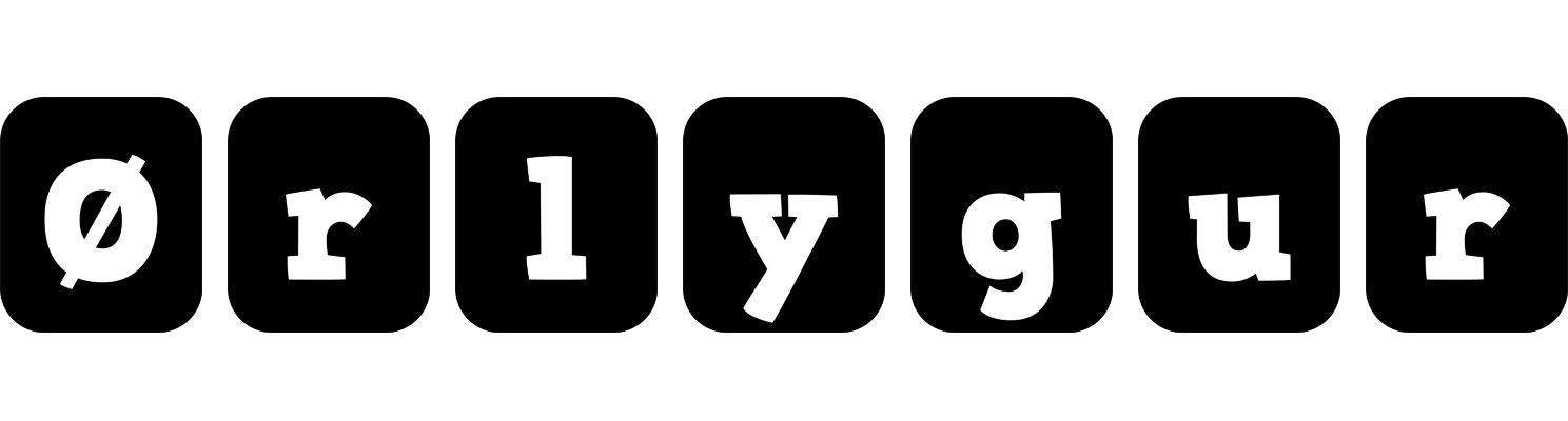 Ørlygur box logo
