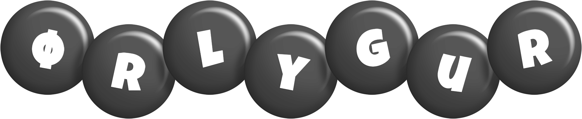 Ørlygur candy-black logo