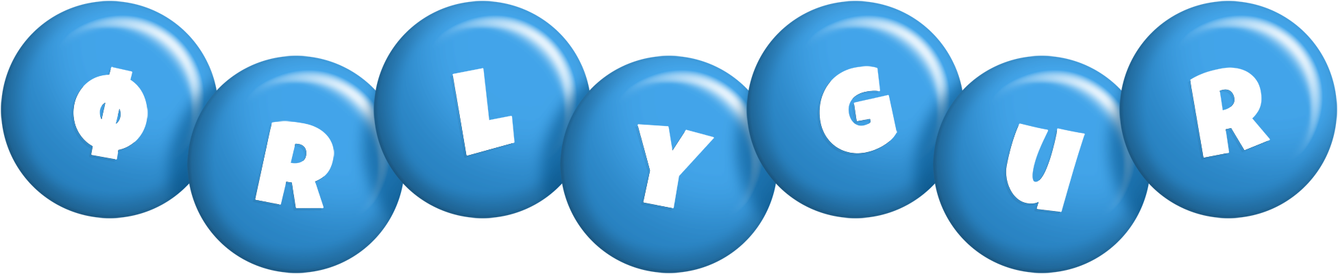 Ørlygur candy-blue logo