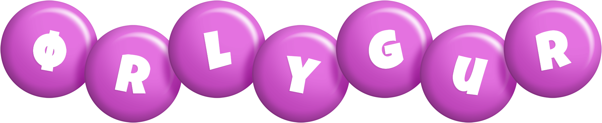 Ørlygur candy-purple logo
