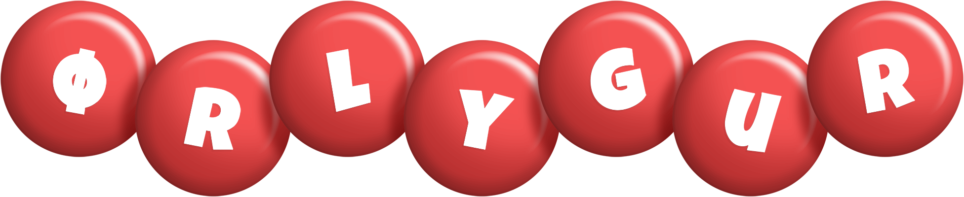 Ørlygur candy-red logo