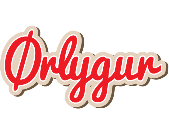 Ørlygur chocolate logo