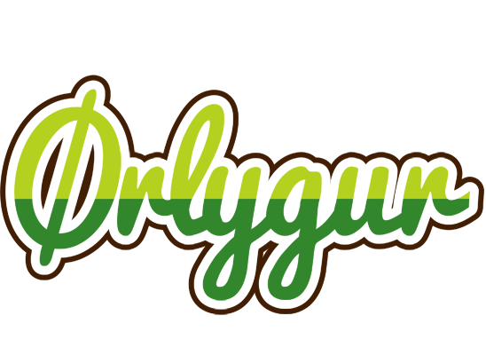 Ørlygur golfing logo
