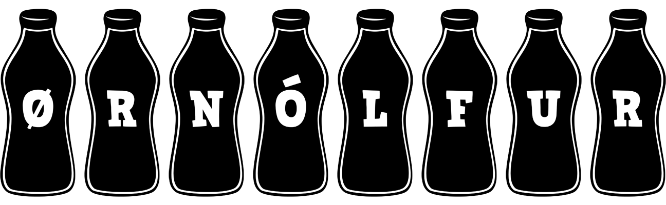 Ørnólfur bottle logo