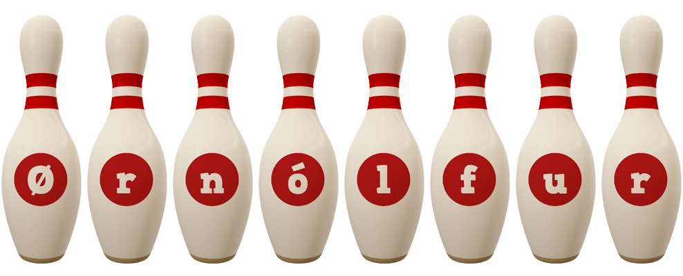 Ørnólfur bowling-pin logo