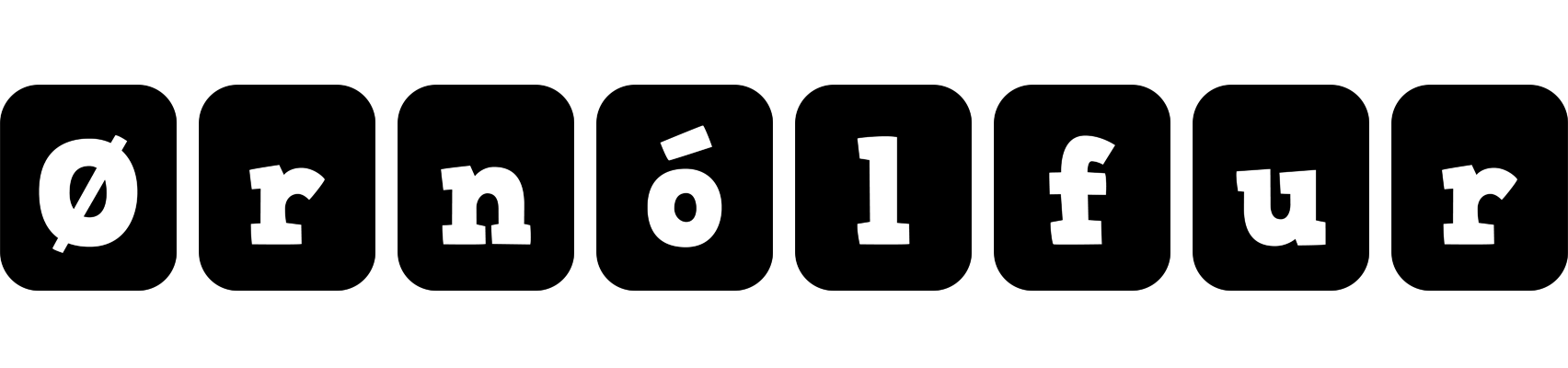 Ørnólfur box logo