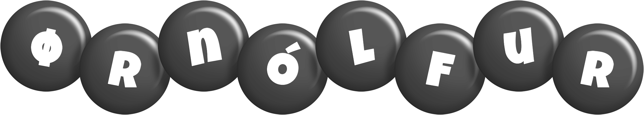 Ørnólfur candy-black logo